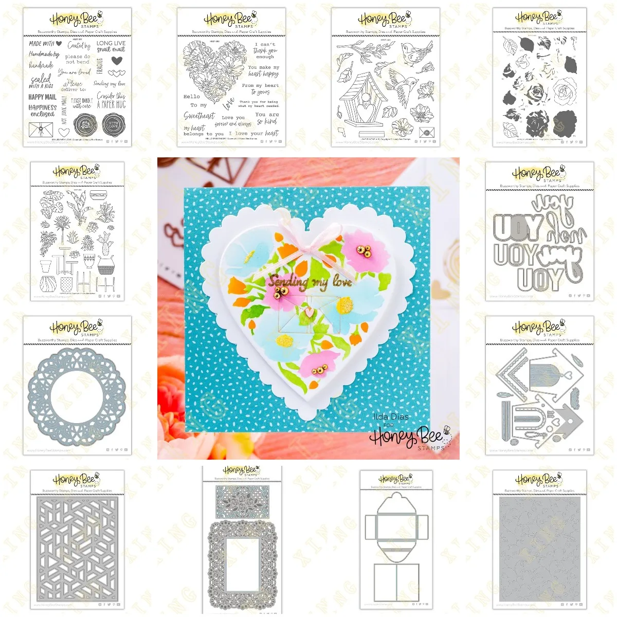 Новинка День Святого Валентина Любовь Сердце Птичий дом металлические Вырубные штампы прозрачные штампы трафарет Горячая фольга искусственное украшение тиснение