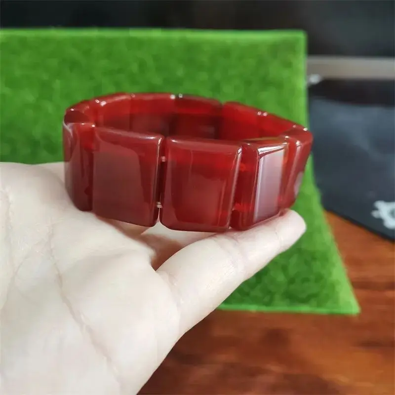 Natural Red Agate Bracelet (men's and Women's) Popular Simple Bracelet