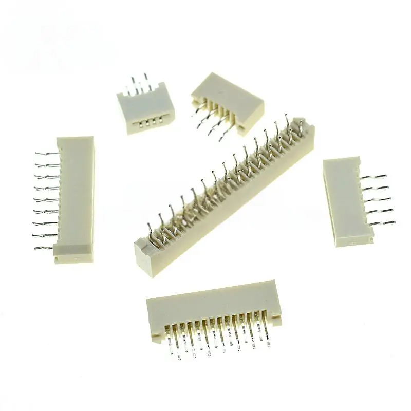 5PCS 10PCS 1.0mm Pitch Single-sided Contact FFC/FPC Cable Socket, Vertical Straight Pin Connector 6/8/10P～30P