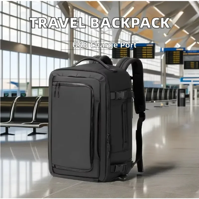 Luggage Backpack with USB Charging Port Rucksack Business Laptop Backpack for Luggage Travel