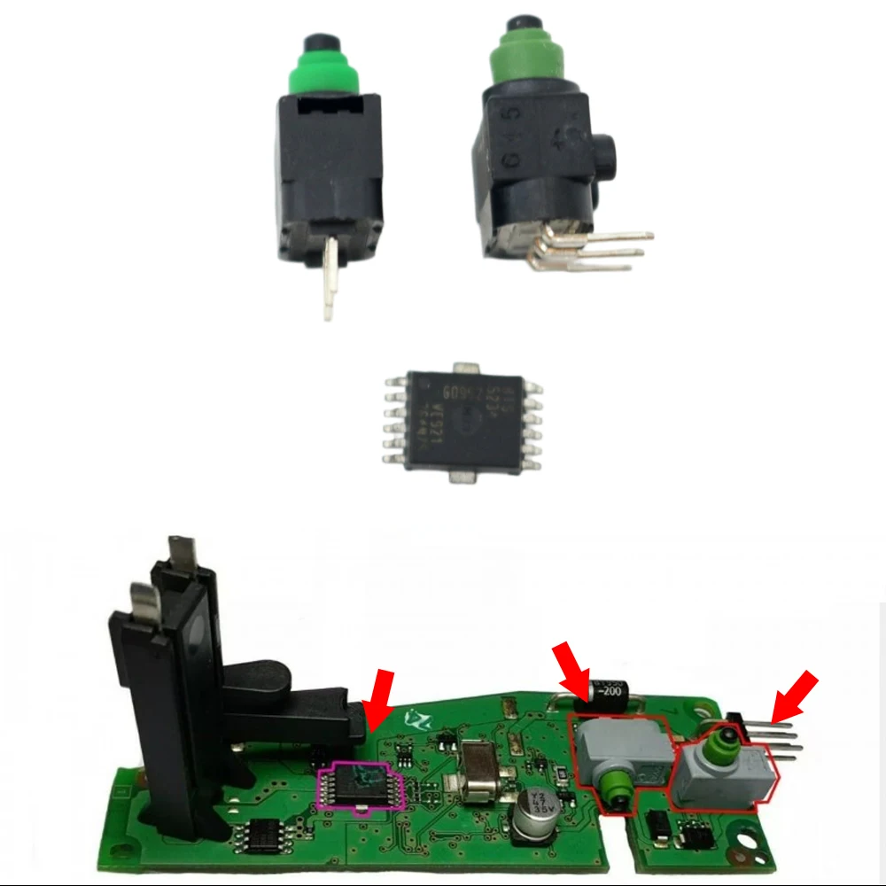ELV Electronic Steering Column Wheel Lock Actuator Module Repair IC Chip Micro Switch For Audi A4 A5 2008-2015 A7 2011-2017