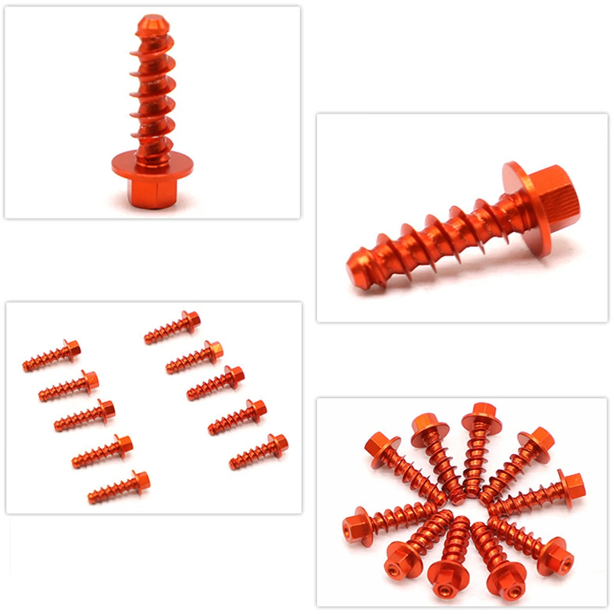 10 PCS Dirt Bikes Self Tapping Plastic Parts Screw Bolt Kit For KTM EXC EXCF XC XCF SX SXF 125 250 300 350 400 450 500 1997-2023