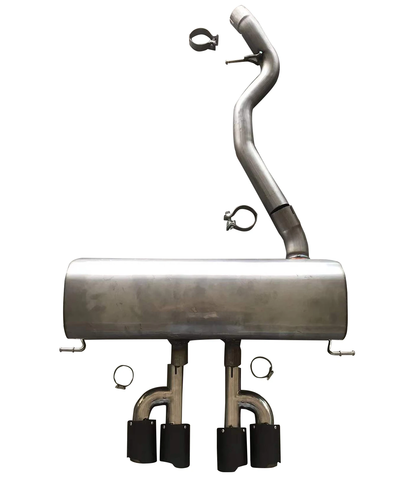 Car Bumper Rear Back Kit for 3 Series F30 F35 Upgrade to 3S G20 M3 Style Exhaust System Carbon Look Exhaust Tips