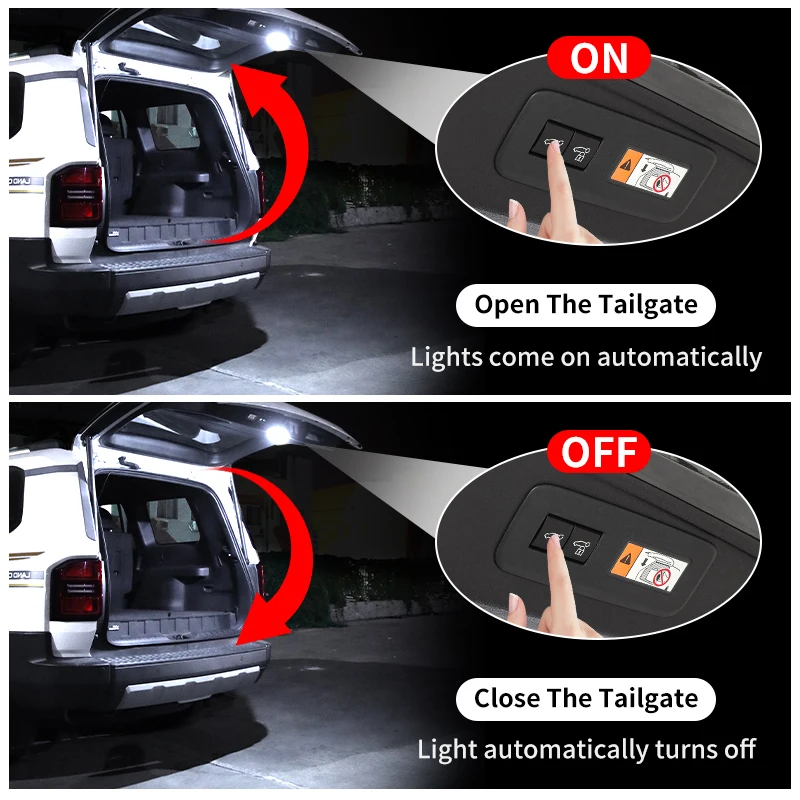 For Toyota 2024 2025 2026 Land Cruiser 250 Prado LC250 Lexus 550 GX550 Trunk lighting parts  Upgraded Modification Accessories