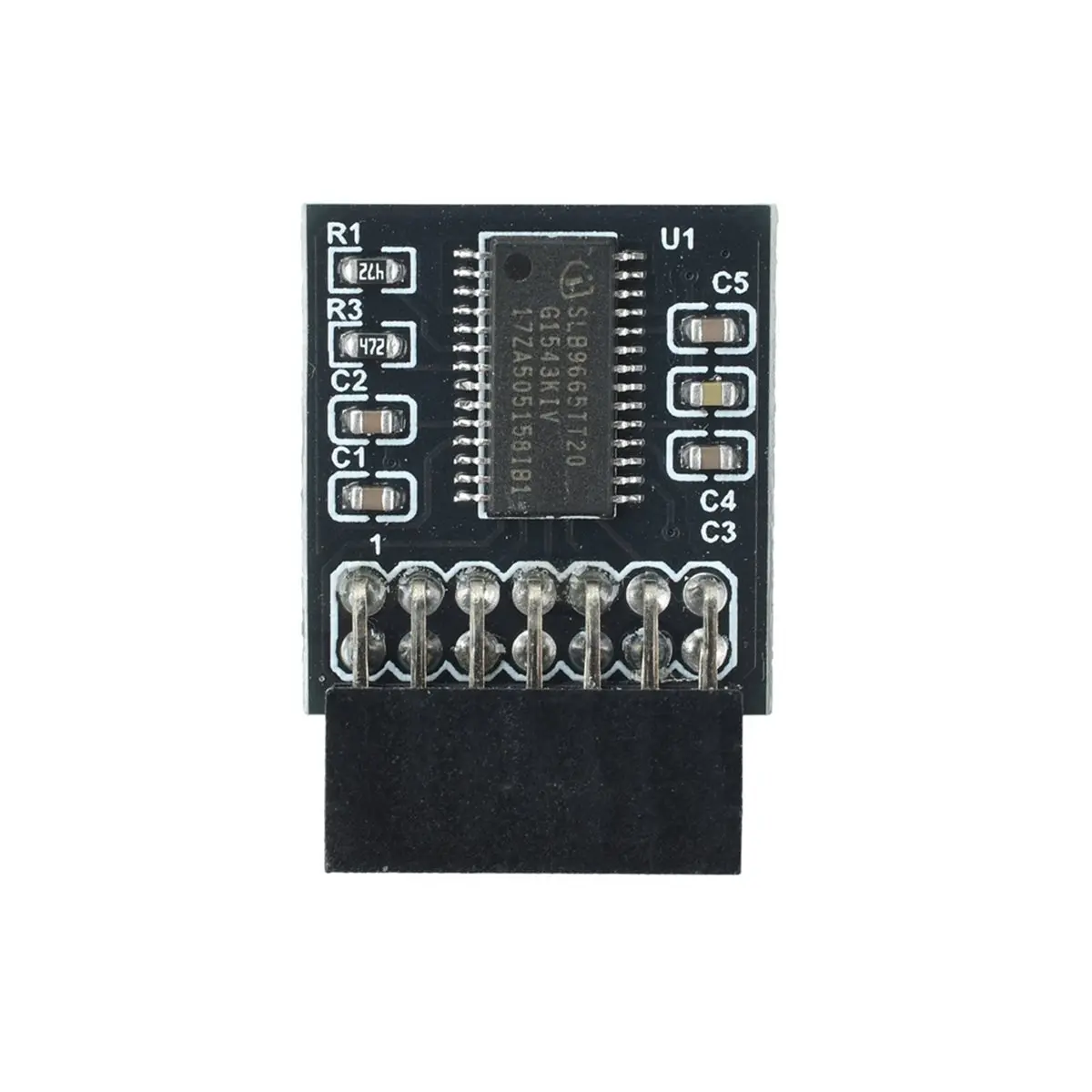 AA80 1PCS TPM 2.0 Security Module MRS206B 14P LPC for 11 Upgrade Motherboard Safe Expansion with Key Storage