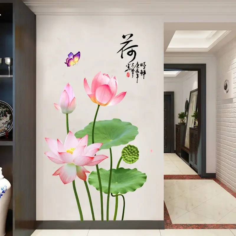 Adesivos de Flor Azul Grande 3D: A Transformação Real do Meu Quarto em um Jardim Urbano