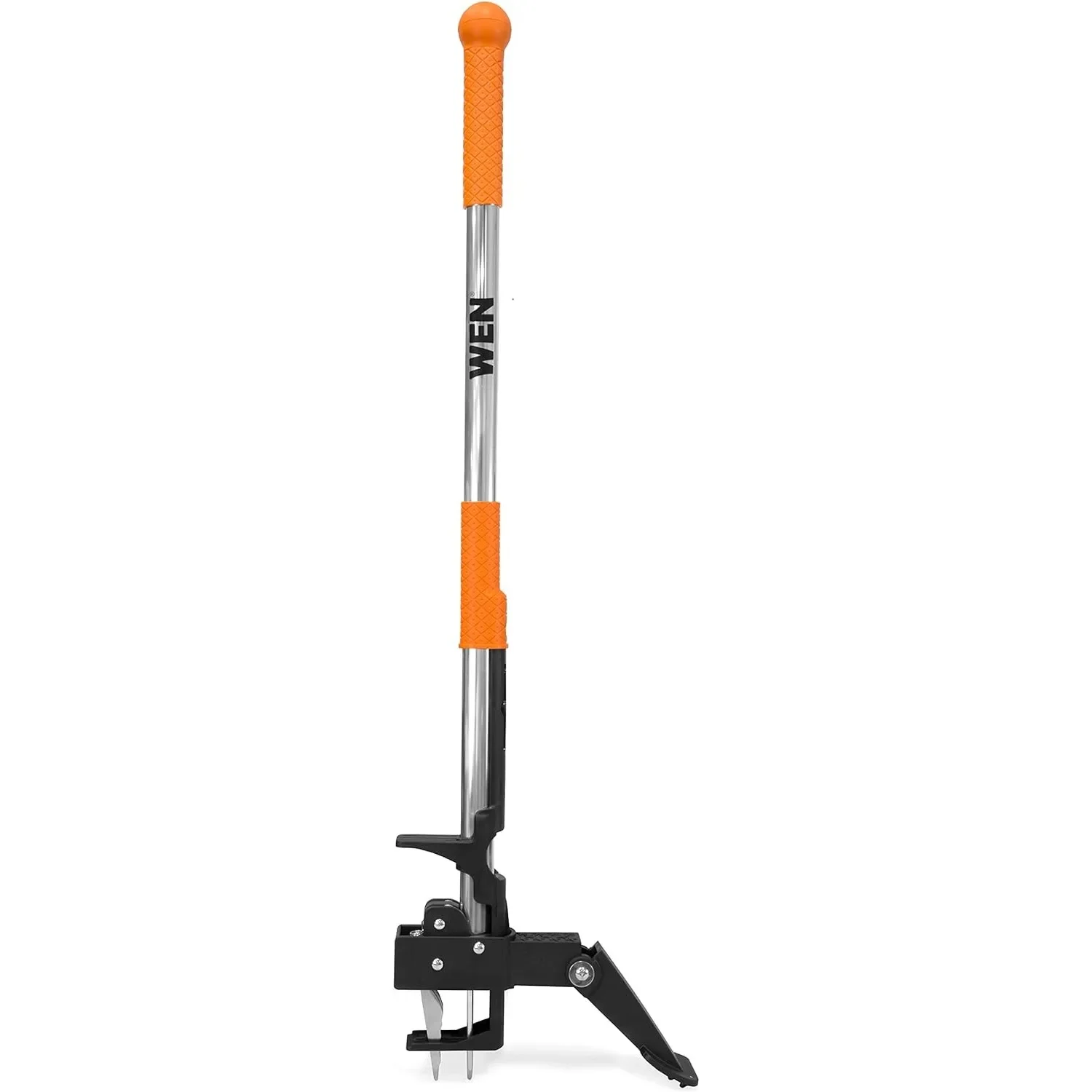 GA1139 Weed, Root, and Dandelion Removal Stand-Up Gardening Weeder, Silver, Orange