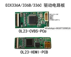 Display OLED ECX336/331/334/335/337/333 circuito driver AV/HDM