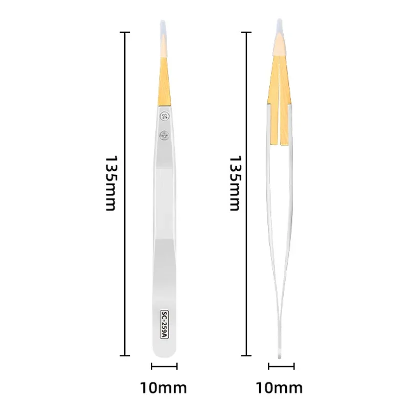 Boxwood Tweezers Precision Anti Magnetic Tweezer Stainless Steel Pointed Tweezers Clock Watch Repair Tool Hand Tools