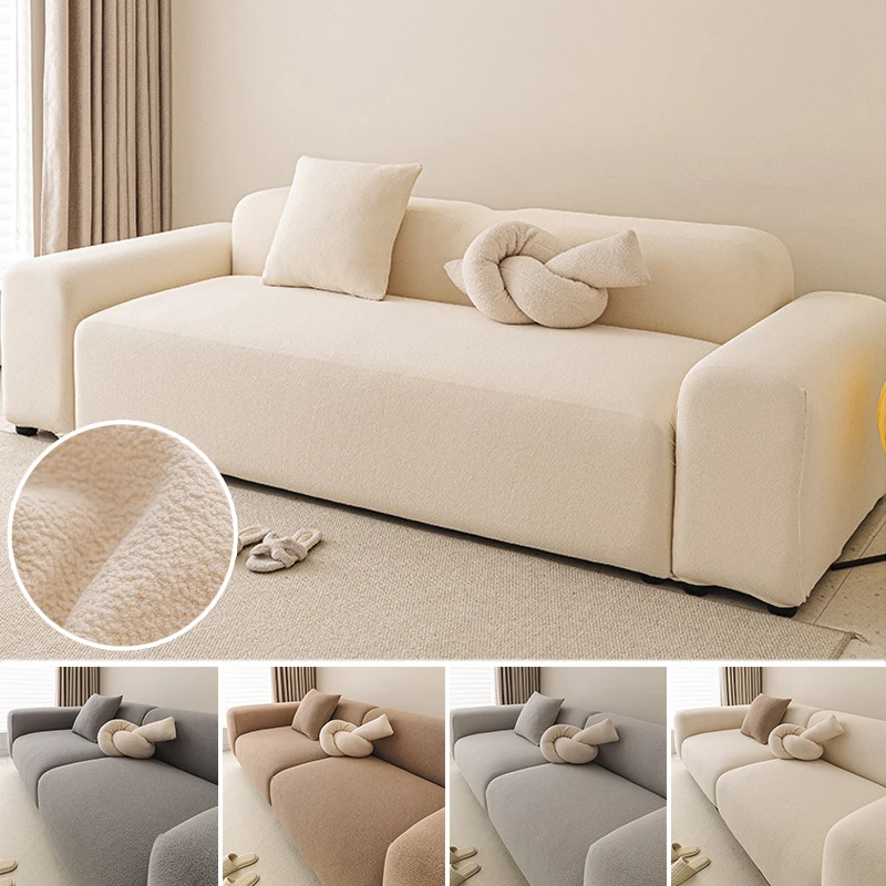 

2025 New Elastic Chenille Sofa Cover Design 1/2/3/4 Seater Non Slip Thickened Pet Resistant Slipcover for Living Room Home Decor