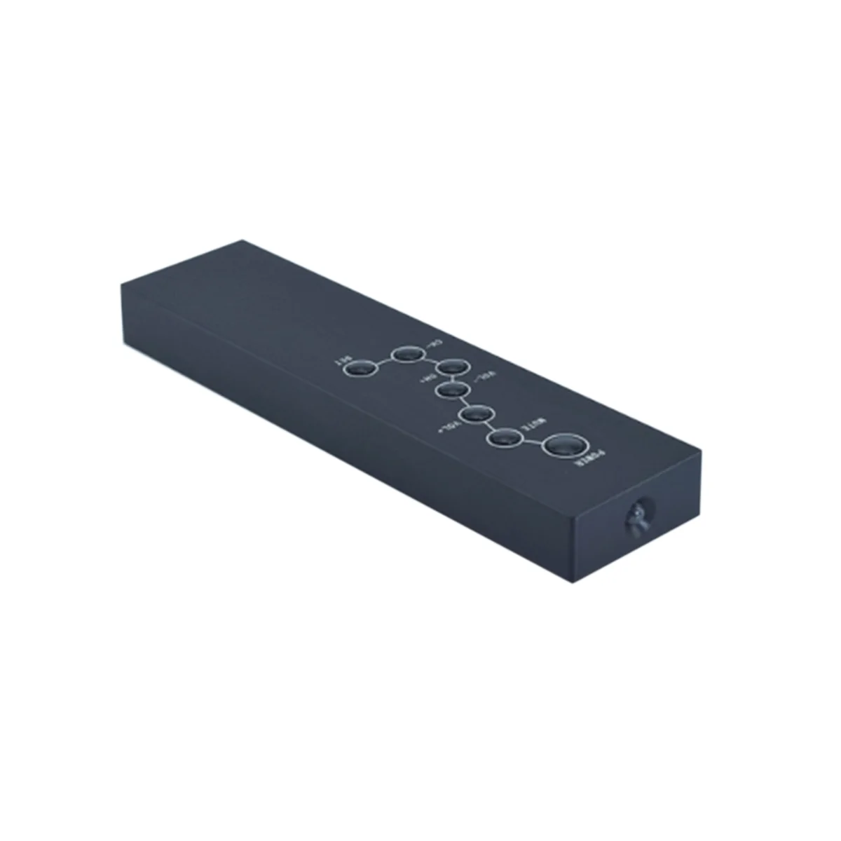 A57G-All-Aluminum Infrared Signal 7-Key Remote Control for Hifi Audio CD Preamplifier TV Set-Top Box(B)