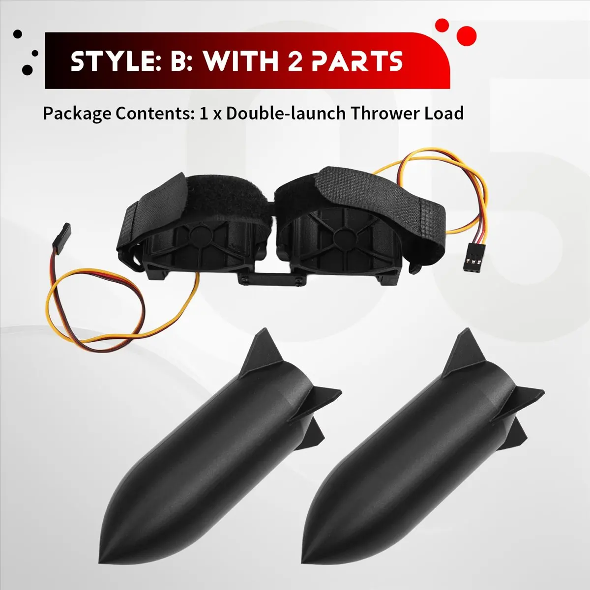 

Устройство для сброса грузов BOFF Double-Launch Thrower, нагрузка 1 кг, для различных типов БПЛА, регулируемое, с дистанционным управлением, неограниченная дальность, модель B