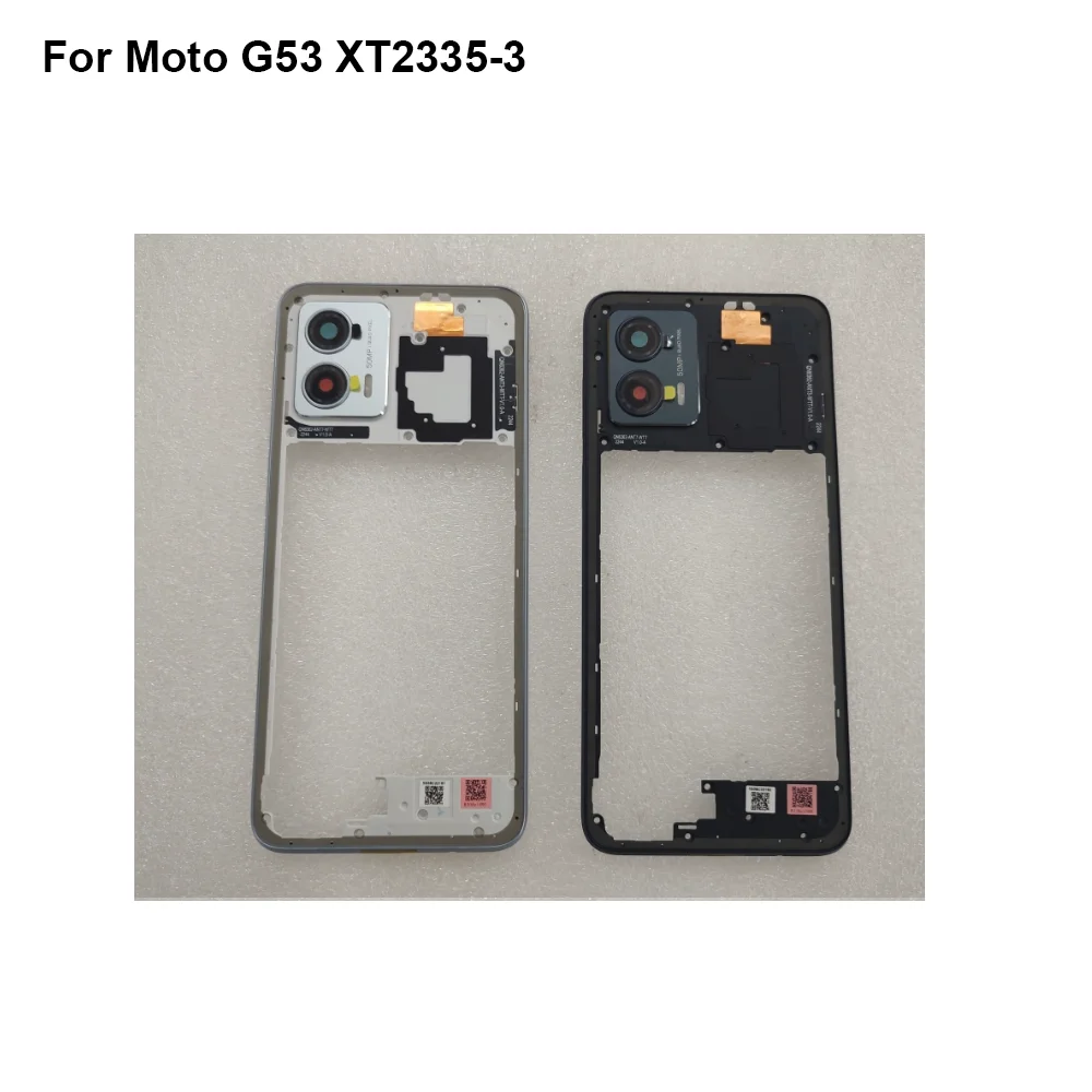 

Tested New LCD Holder Screen Front Frame For Moto G53 XT2335-3 Housing Case middle Frame For Moto G 53