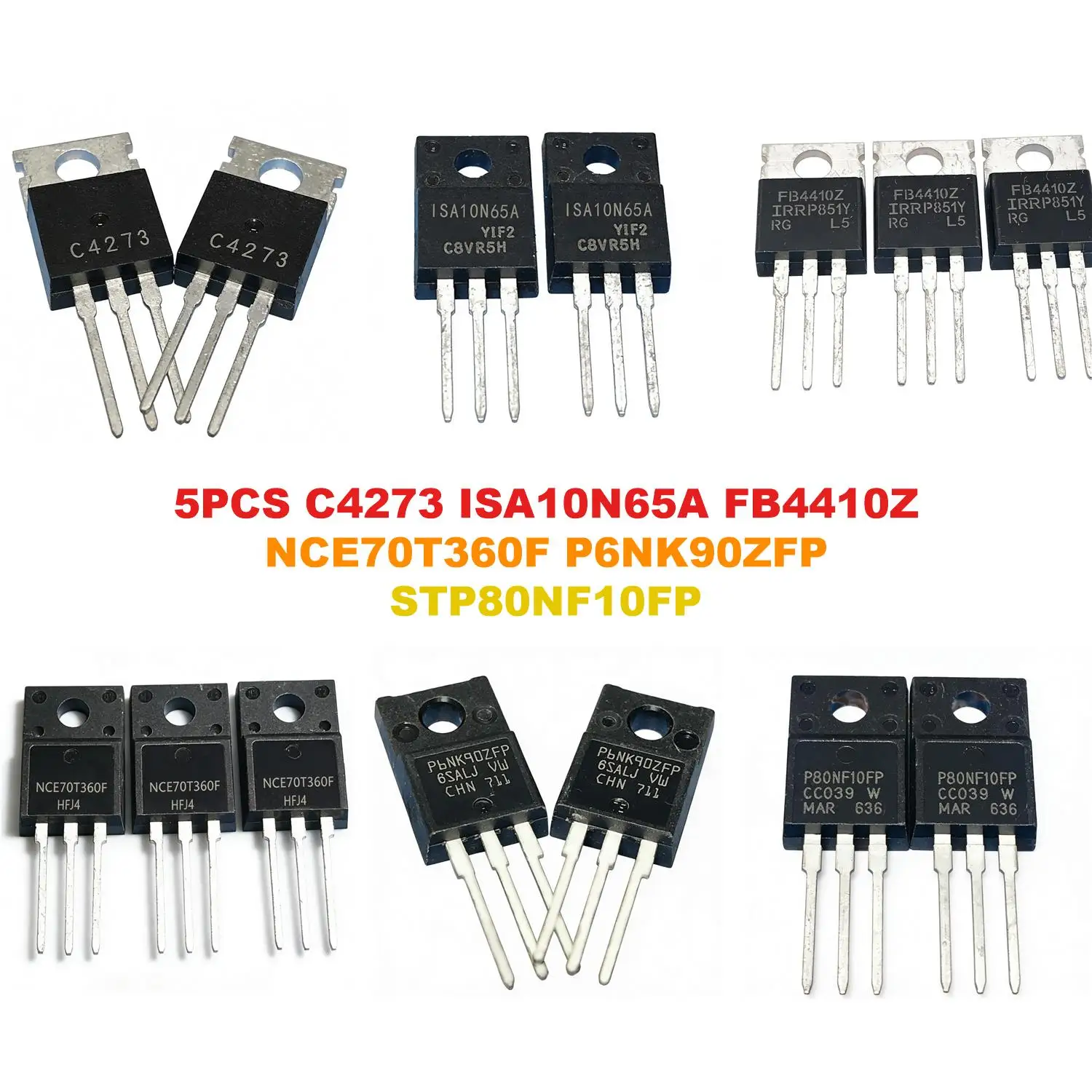 C4273 ISA10N65A FB4410Z NCE70T360F P6NK90ZFP STP80NF10FP
