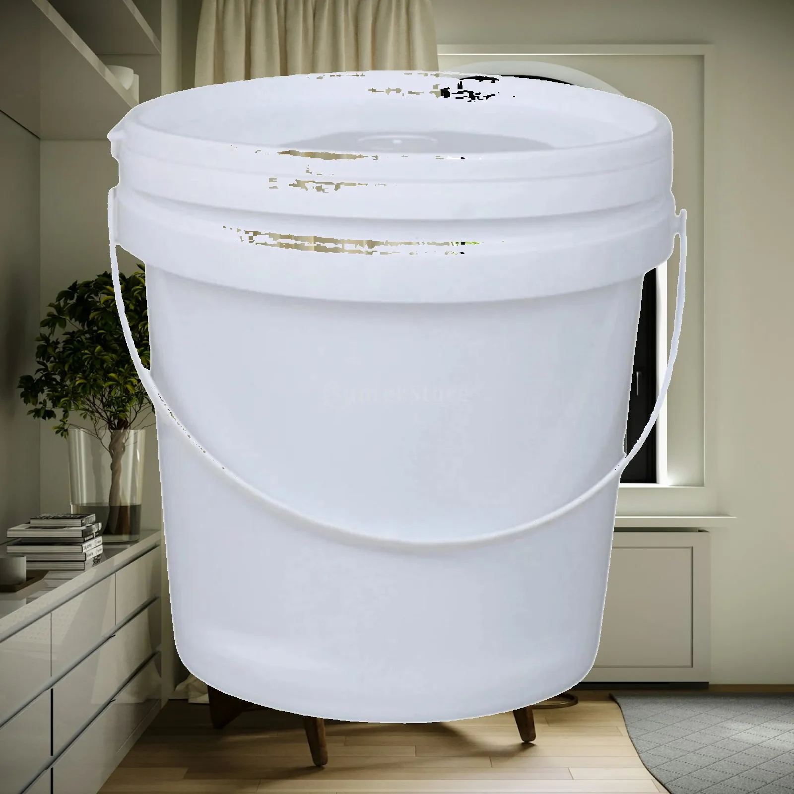 Portable Plastic Paint Storage Can Impact Resistant Bucket for Painting and Liquid Organization