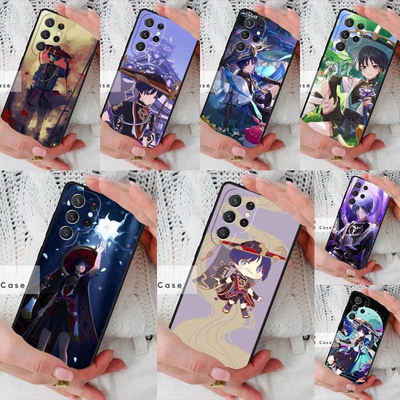 Genshin Impact Scaramouche Phone Cover Case for Samsung Galaxy S26 Ultra S20 FE Note 10 S24 S23 S21 S25 Plus S22