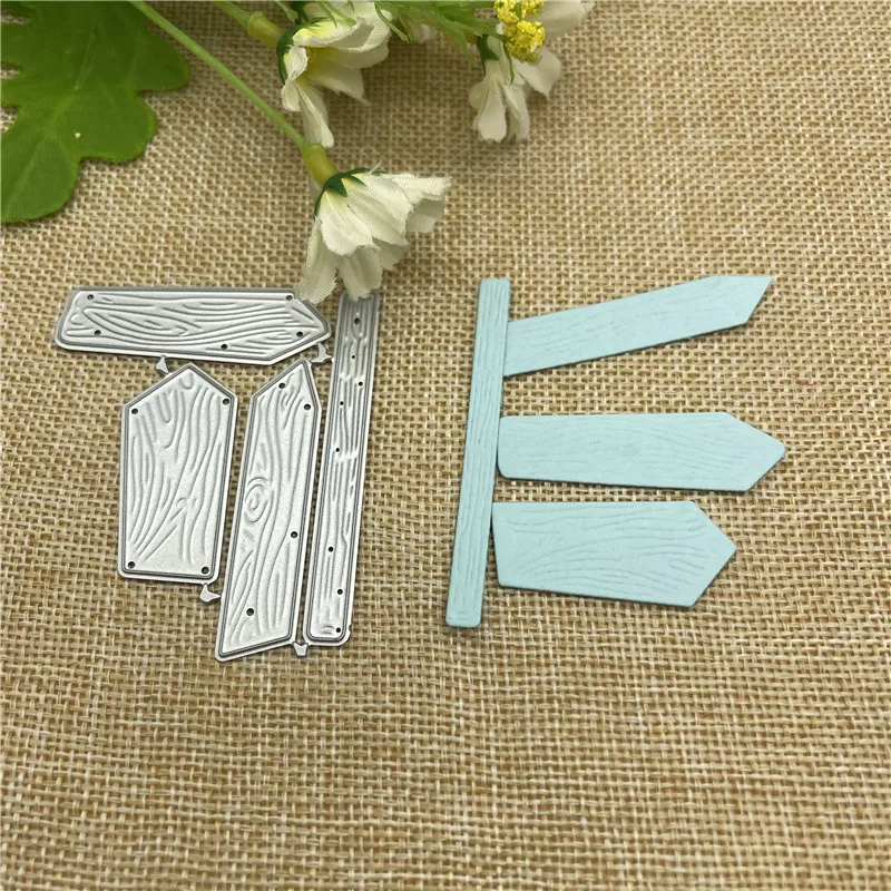 Tree indicator square Metal cutting dies  mold Round hole label tag Scrapbook paper craft knife mould blade punch stencils dies