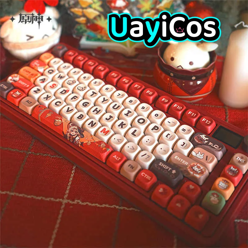 

Original Game Genshin Impact Klee Mechanical Keyboard Gaming Keyboard Anime Figure Props Doll Game Accessories Toy Kids Gifts