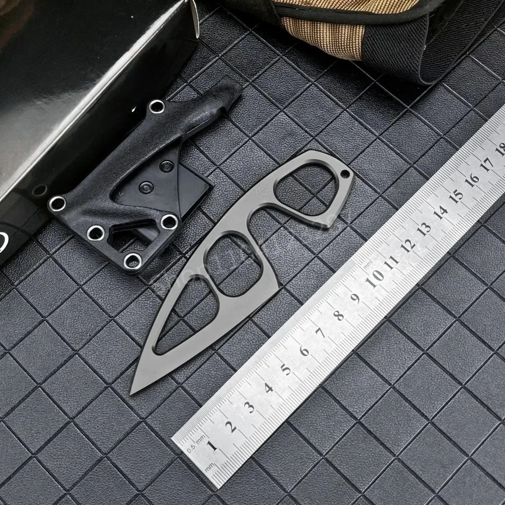 Mini Fixed-Blade Knife with 440C Blade and Sheath—Everyday Carry, Emergency, Jungle Knife—Portable Pocket Outdoor Camping Tooll