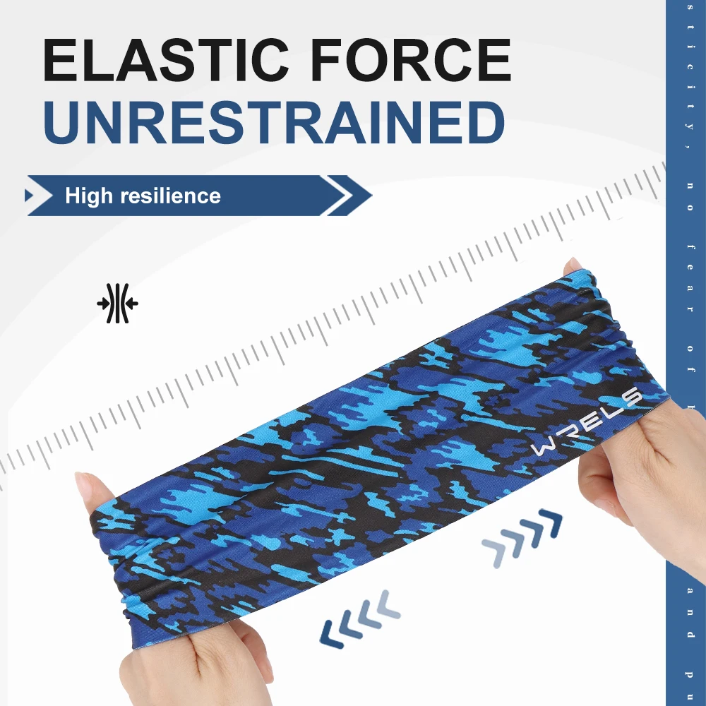 WRELS Anti-Rutsch-Sport-Stirnband, schweißabsorbierendes Stirnband für Damen und Herren, elastisch, für Fitness, Laufen, Yoga, atmungsaktives Haarband – Detail 6