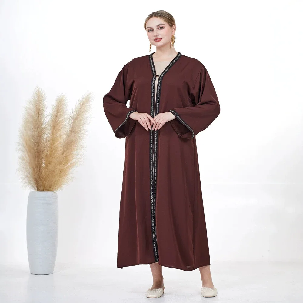 Eid Abaya Women Dresses Cardigan Robe Muslim Open Abayas Islam Jalabiya Ramadan Vestidos Morocco Long Dress Dubai Kaftan 2026