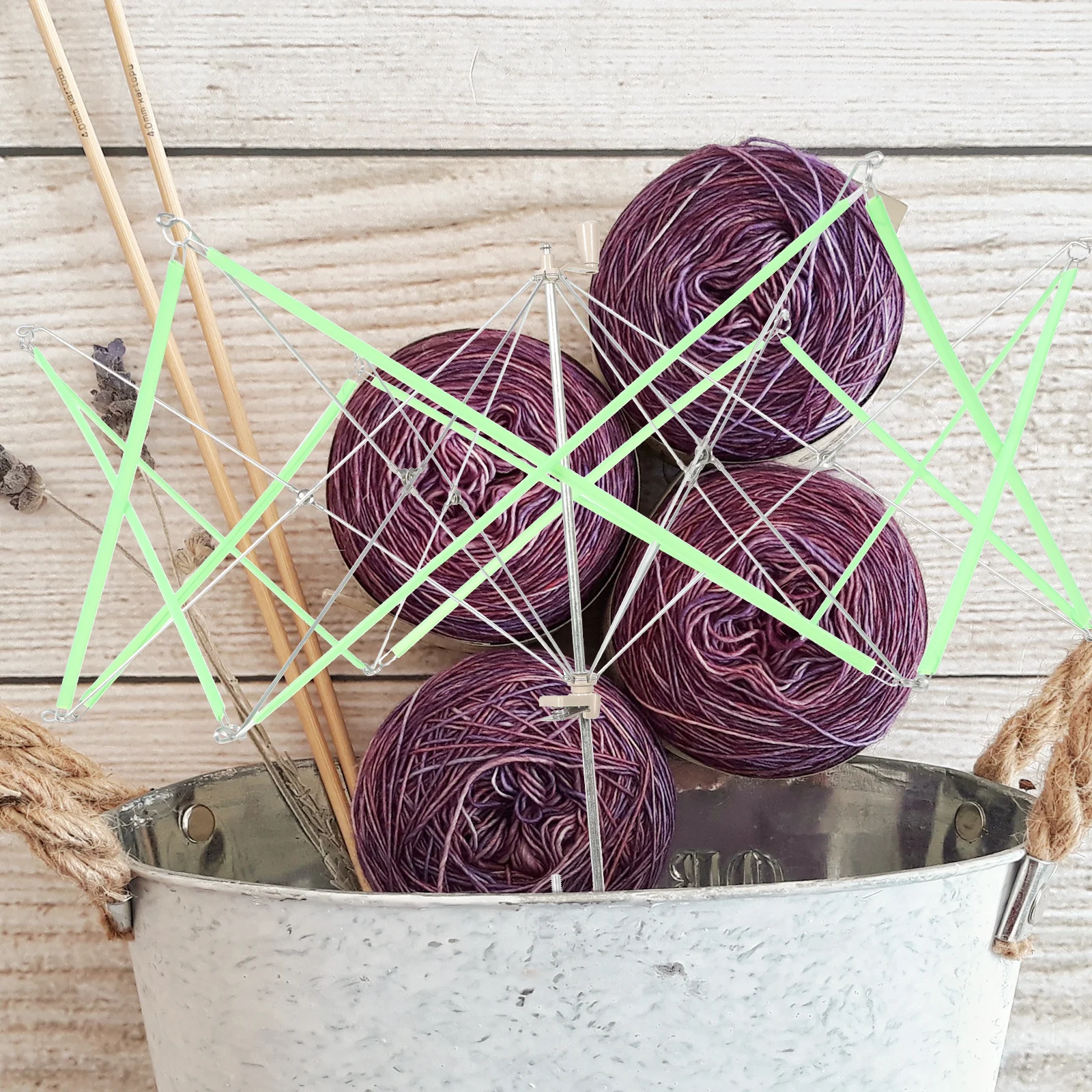 سويفت غزل معدني مدمج مع مقبض متكامل قابل للتعديل بعرض قابل للتعديل لسهولة الاستخدام، مجموعة غزل سويفت ولفاف كروي