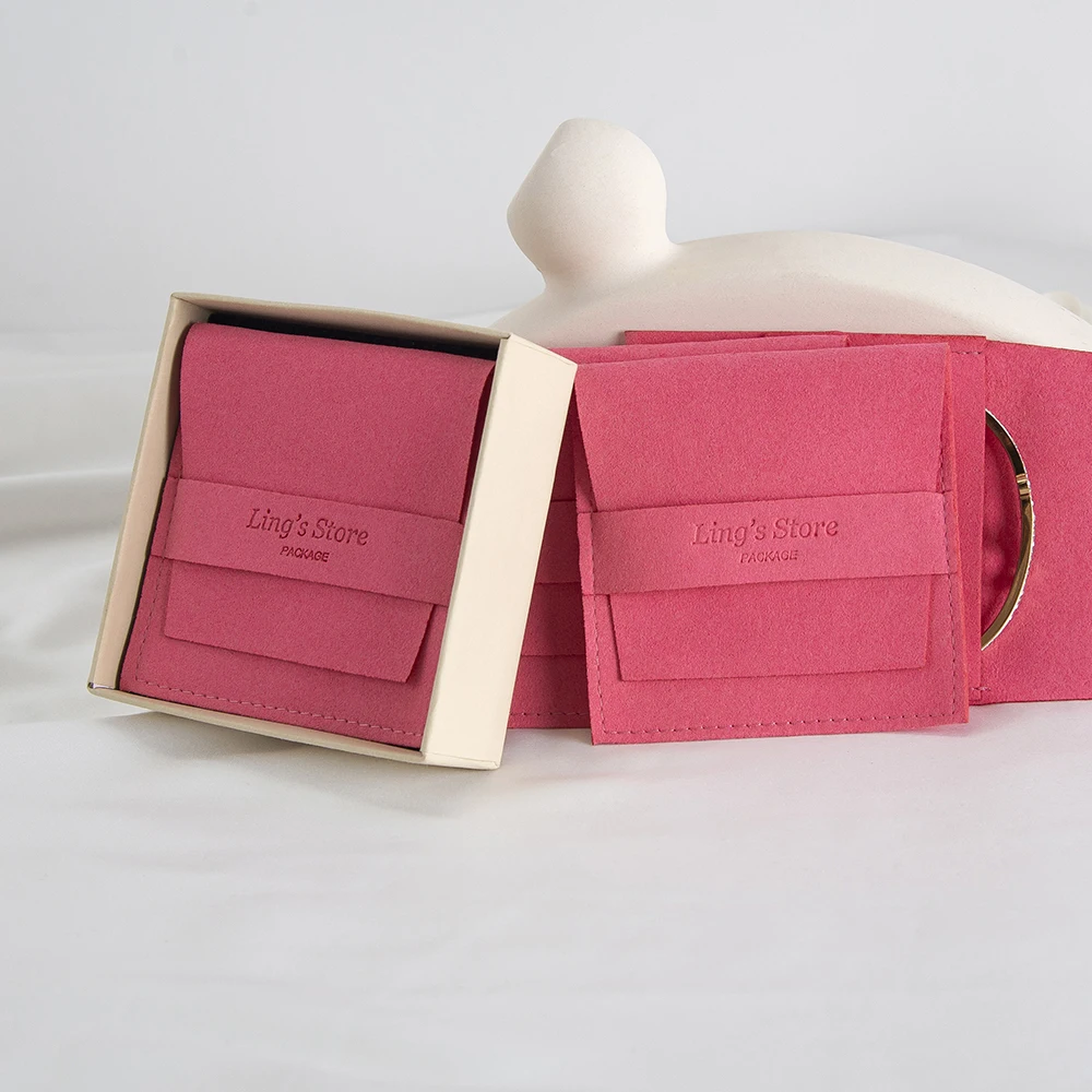 Sac cadeau de bijoux en microfibre personnalisé, 50 pièces, pour cadeaux de mariage, pochette d'enveloppe de bonbons, organisateur de bijoux à bricoler soi-même, boucle d'oreille, Bracelet