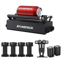 Atomstack R3 Pro Rotary Roller Laser Engraving Machine Module 360° Rotate With Separable Support Frame and Extension Towers