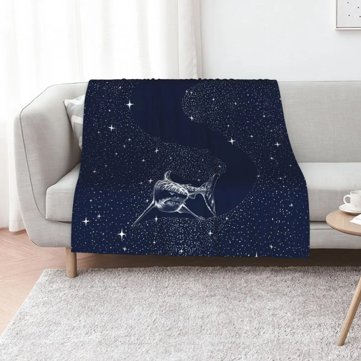 Starry Shark Throw Blanket Polar Giant Sofa Hair Luxury Softest decorative Blankets
