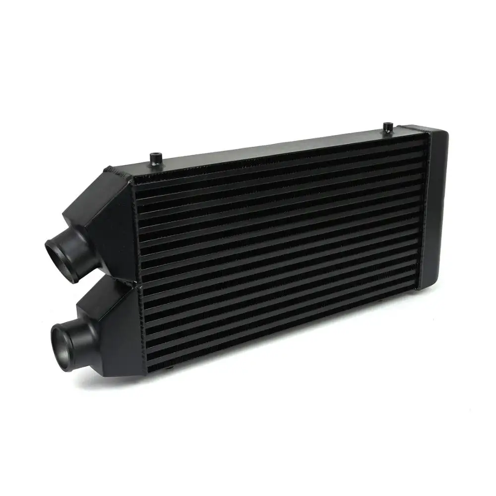 new Intercooler Car Turbo Radiator 530*280*70mm One Side Aluminum Bar Plate Structure Cold Air Intake Radiator Outlet