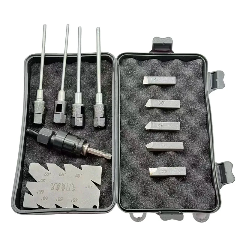 Adjustable Hard Alloy Grinding Reamer Handle Cutter for Car Motorcycle Valve Seat Repair Tool 15/30/45/60/90 Degree