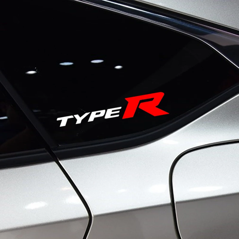 

Car Stickers TypeR Sports Reflective Decoration For Honda Fit Civic Accord Windshield Window Trunk Bumper AutoTuning Styling