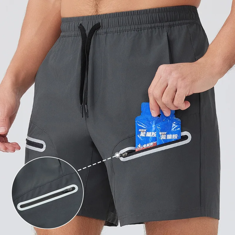 Men's Quick-drying Marathon Racing Running Shorts Fitness Clothing Workout Clothes Elastic Sports Training Shorts Sportswear