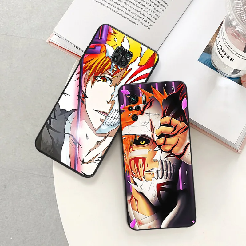 Anti-Drop Phone Case for Redmi A3 13 9 9A 9I 9C 9T 9A 10C 10T Note 10 9s 8 8t 7Pro 10s Lite Comic Bleach Ichigo Anime Soft Cover