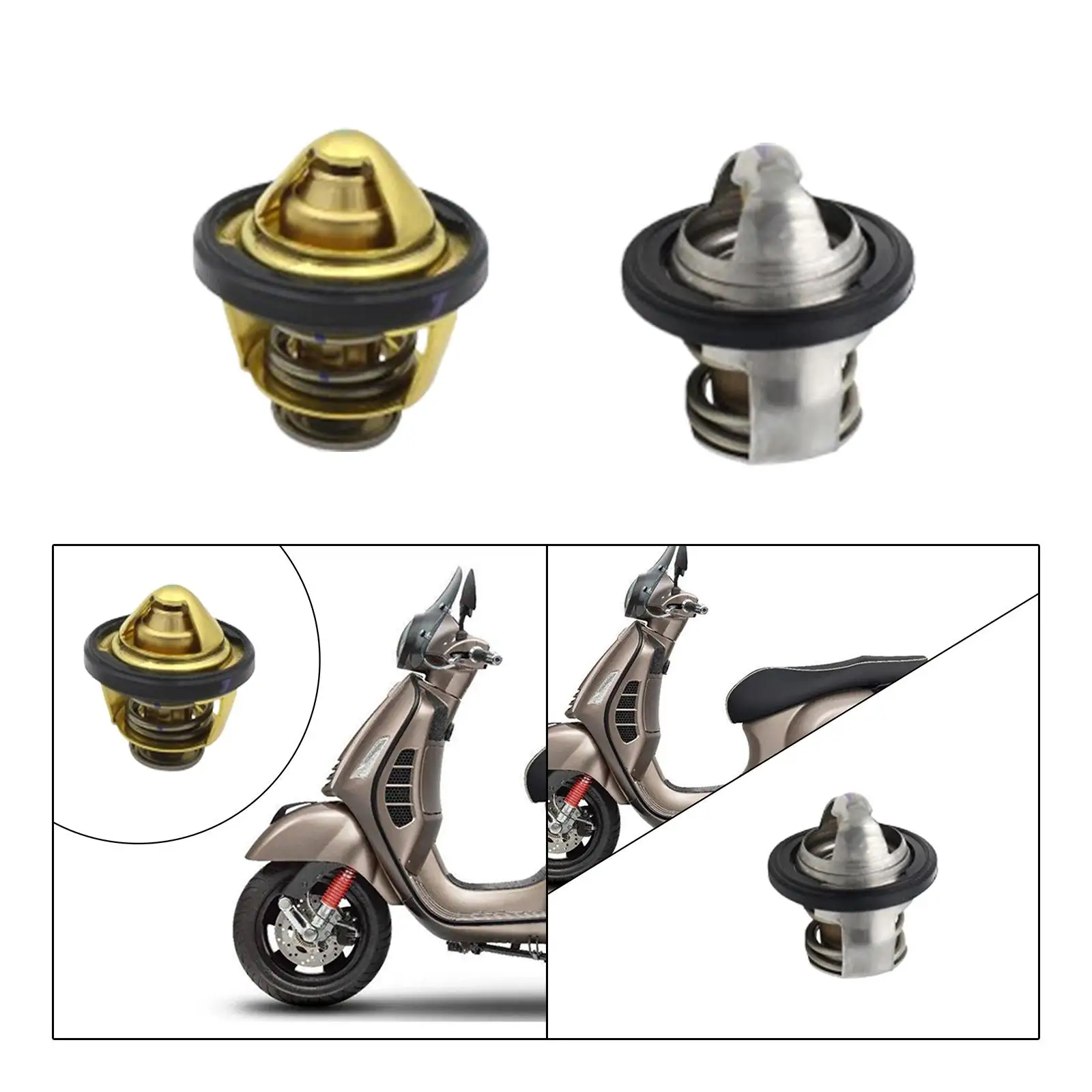 Portable Motorcycle Thermostat Practical Metal Spare Part Easy to Install Replacement for Vespa GTS 125 250 300