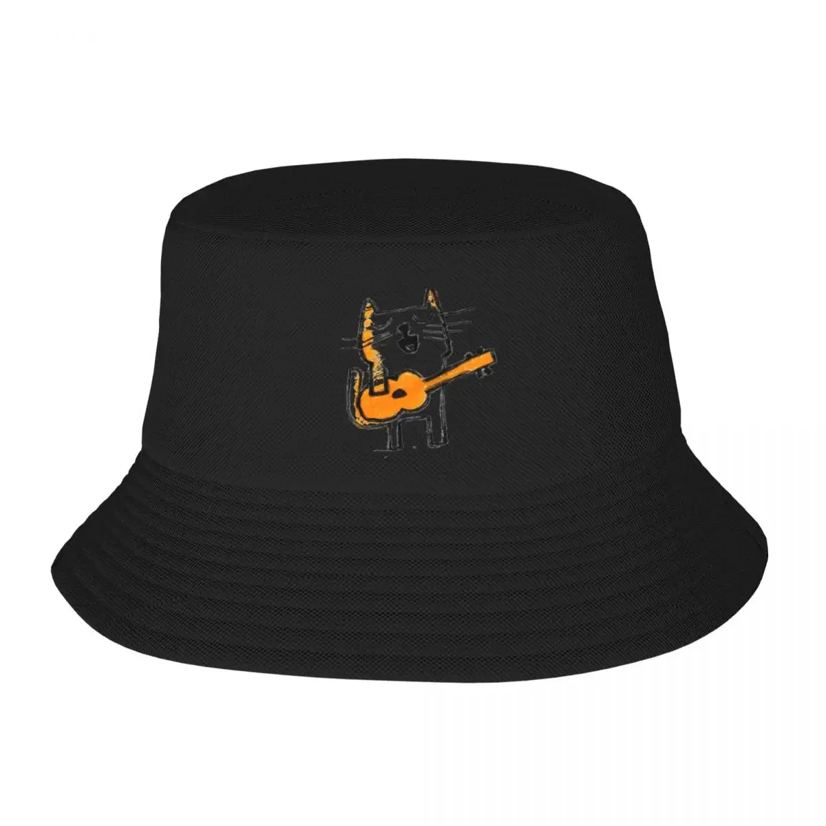 Ukulele Cat Bucket Hat Cosplay Cap Men's Baseball Women's