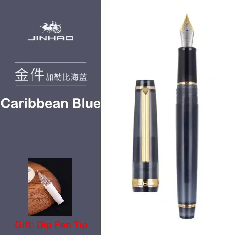 

Ручка-пера JINHAO 82 с набором наконечников для перьевых ручек, пластиковая, с перьями EF, F, M, N, для письма, деловая, канцелярские товары для школы и офиса