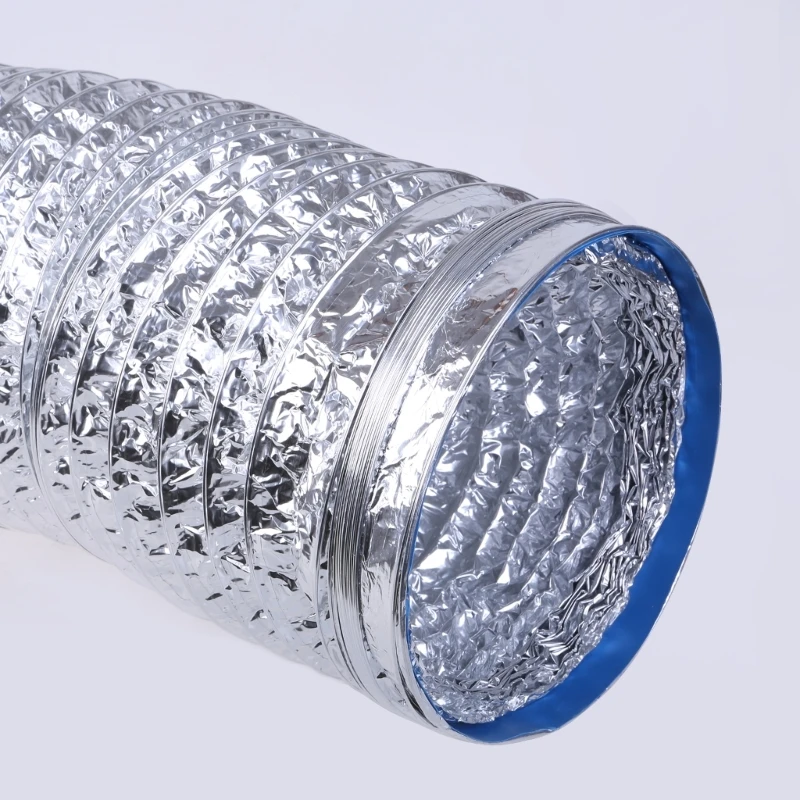 Aluminum Hose Inner Diameter 8Inch Flexible 1.5/3.0M Pipe for Ventilation Fan Dropsale