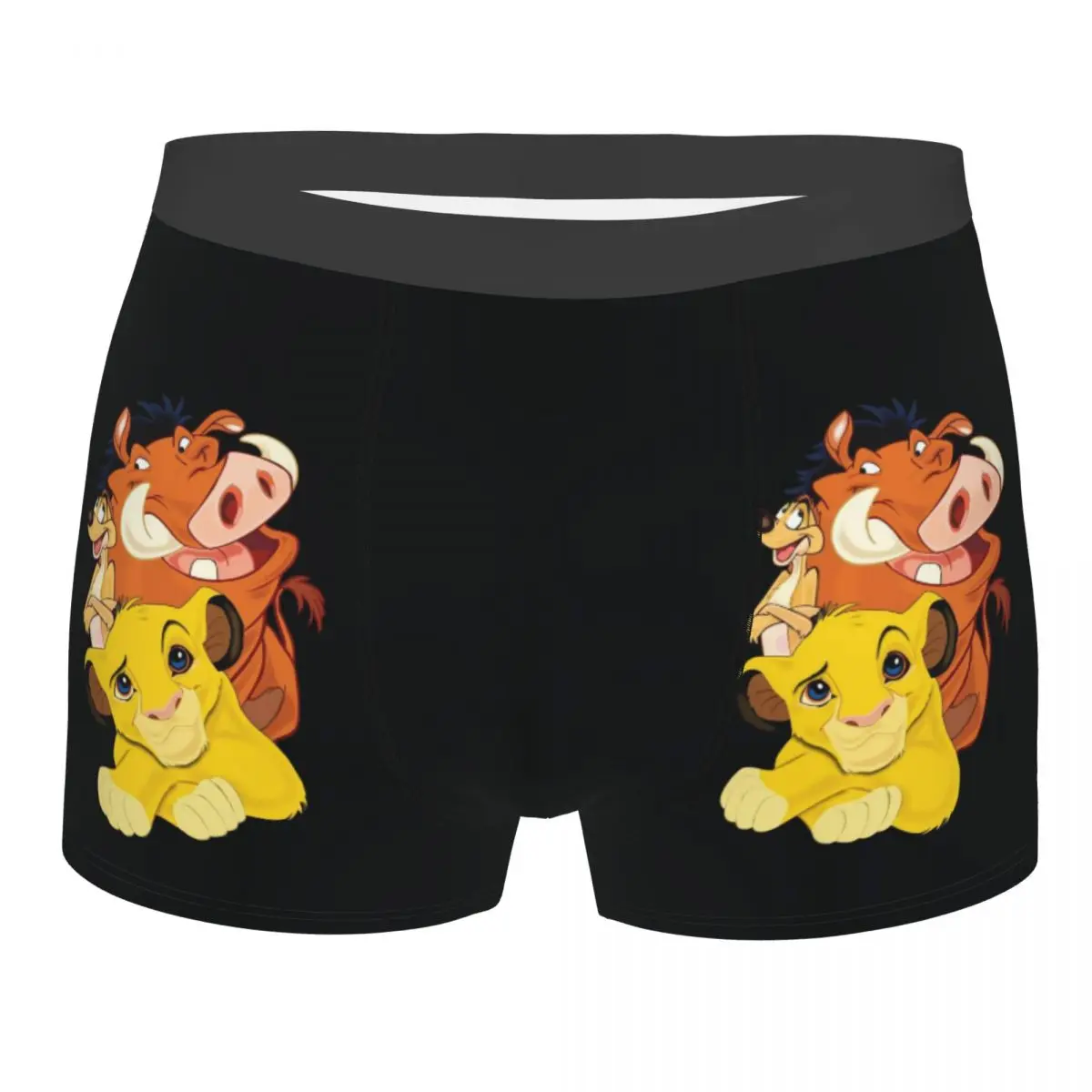 Custom Male Cool The Lion King Underwear Hakuna Matata Boxer Briefs Soft Shorts Panties Underpants