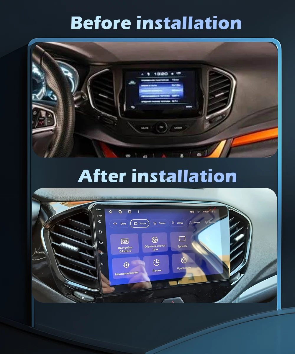 Android 16 For LADA Vesta Cross Sport 2015-2022 Car Radio Multimedia Video Player Navigation GPS Wireless CarPlay WIFI Stereo BT