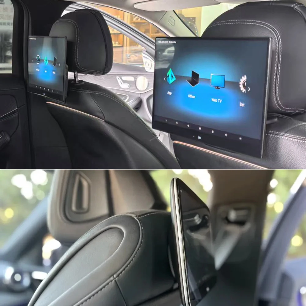 

Rear Seat Entertainment System For Mercedes C Class W206 Android 16 Touch Screen Video With Hidden Bracket Car Headrest Monitor