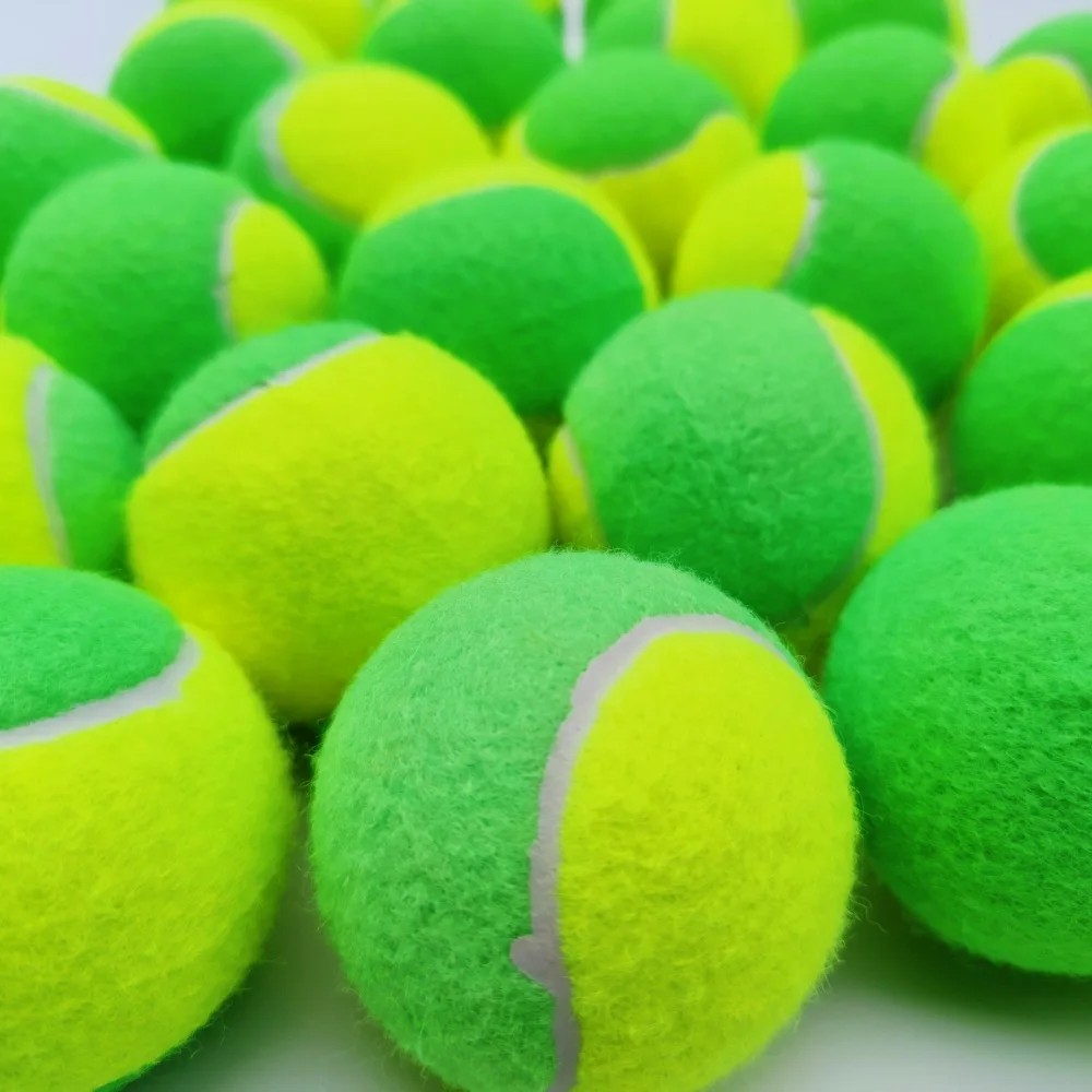Two Color Durable Tennis Balls, High Elastic Colored Training Tennis Balls for Tennis Court,Outdoor Practice Sports Accessories