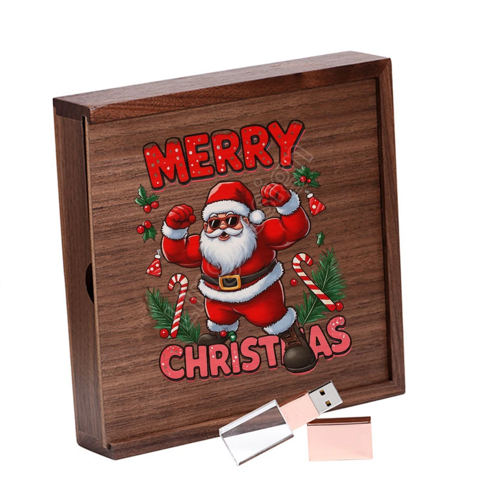5개 묶음 천연 나무 상자 USB 플래시 드라이브 128GB 크리스마스 선물 펜 드라이브 64GB 무료 로고 USB 스틱 32GB 디자인된 웨딩 선물