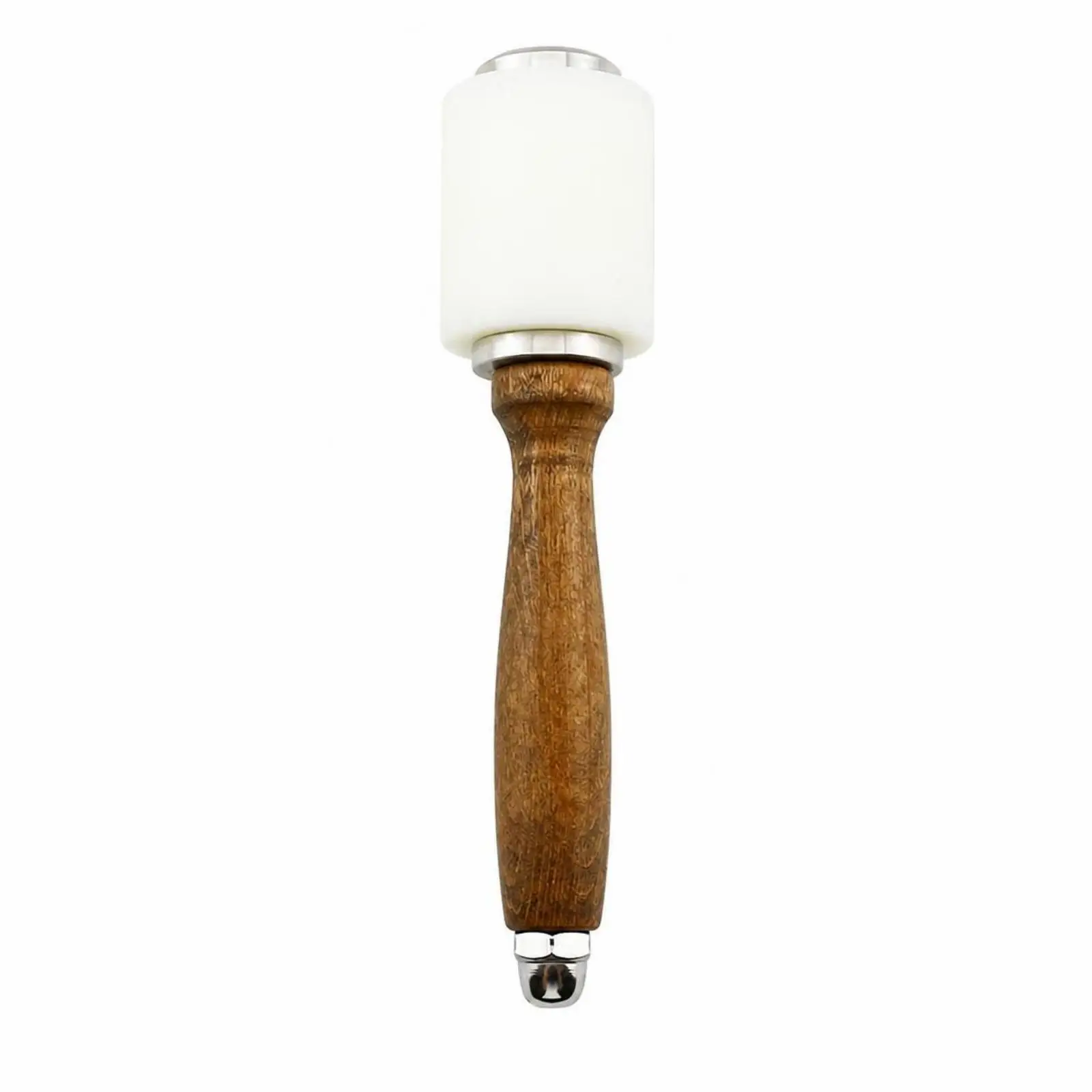 Leatherworking Hole Punch Tool for Stamping and Punching Work with Wood Handle Nylon Head for Crafting