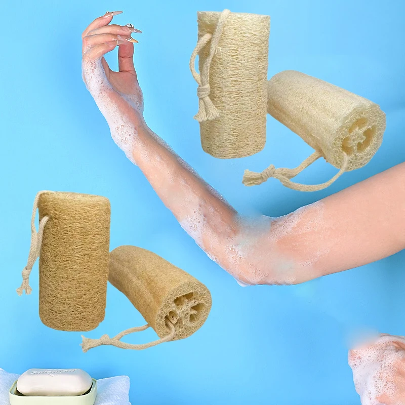 1Pcs Organic Loofahs Loofah Spa Exfoliating Scrubber Natural Luffa Body Wash Sponge Remove Dead Skin Made Soap Tool