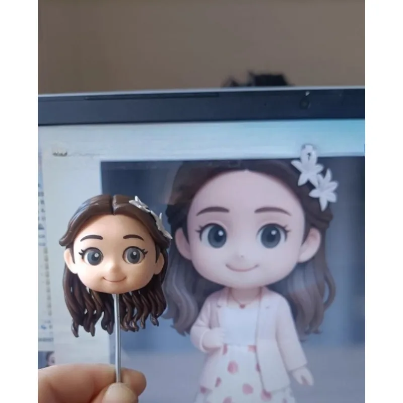 

Real Person Figurine Handmade Custom Figure Personalized Clay Doll on Photos Toy Figures Q Version 3D Customization Gift