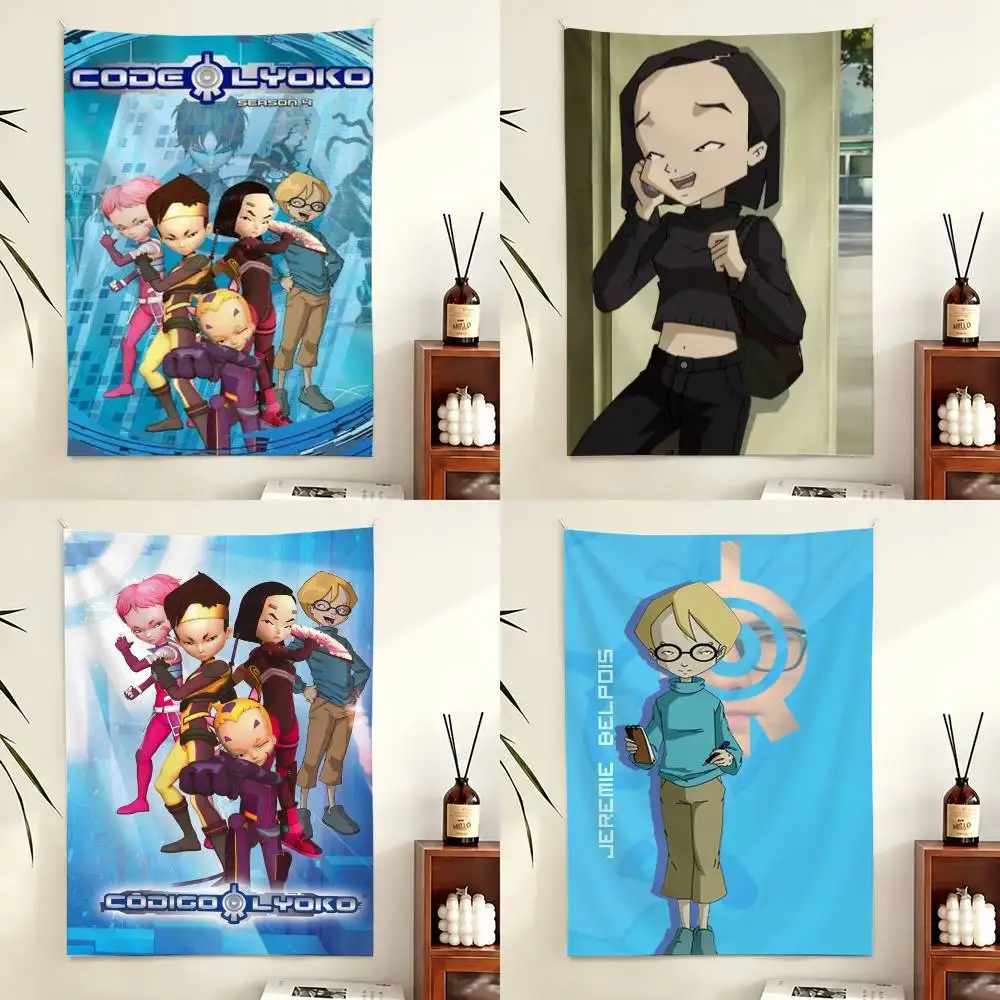 C-Code Lyoko Flag Digital Printing Banner for Garage Wall Out Door Decoration