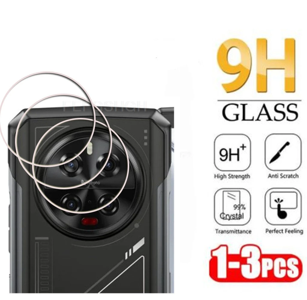 Folia na obiektyw aparatu 3D 9H HD do Doogee V40 Pro 6.78 "Doogee DK10 tylna osłona ze szkła hartowanego