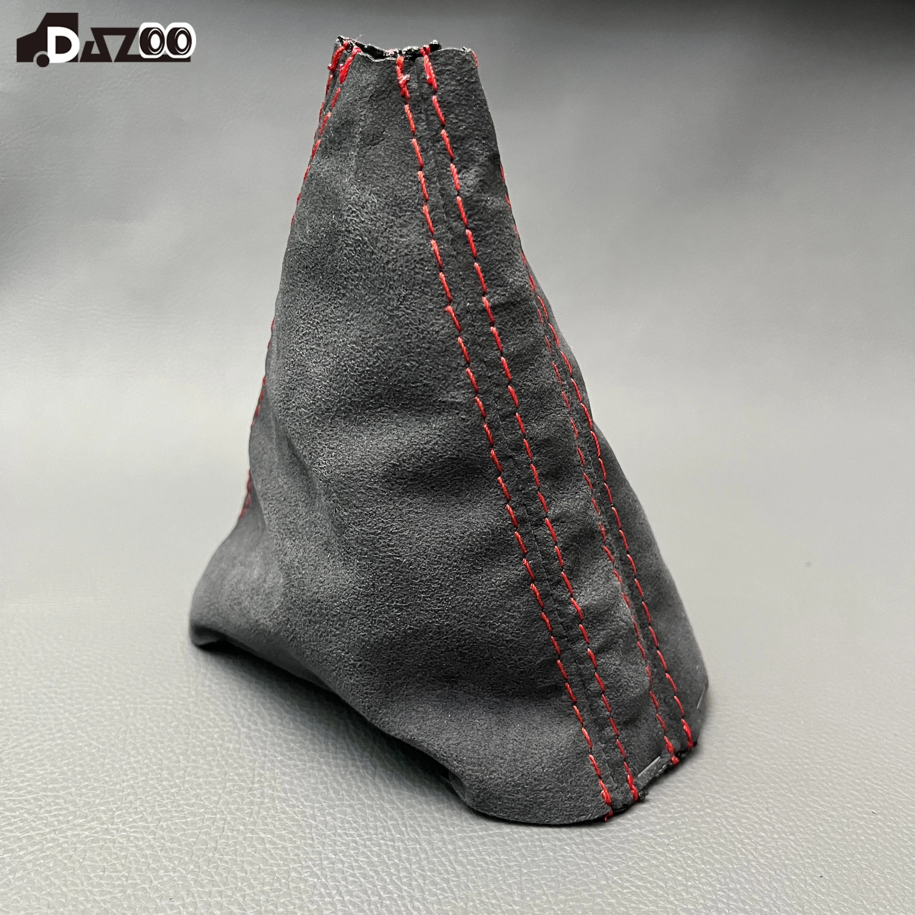 RHD Suede DSG Gear Shift Knob Dust Cover Red Stiching For VW Golf 6 MK6 GTI GLI Scirocco  1K2713203  1K2 713 203