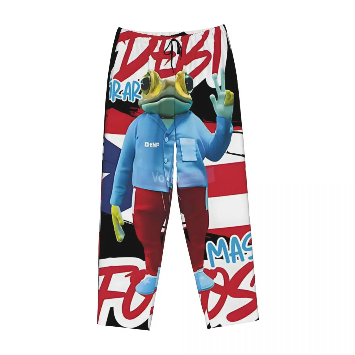 

Женские пижамные брюки Custom Bad Bunny DTMF Debi Tirar Mas Fotos с карманами для отдыха и сна